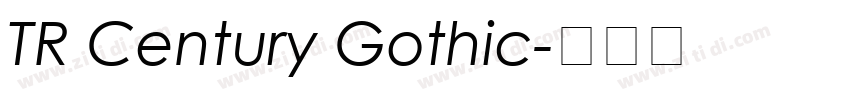 TR Century Gothic字体转换